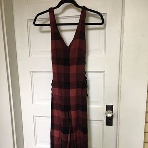 Plaid jumpsuit from Anthropologie